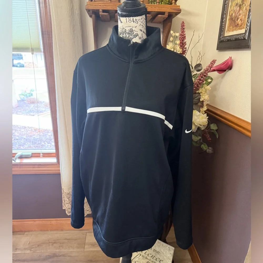 Nike Men’s Golf Standard Therma Fit Zip Pullover - Picture 2 of 7